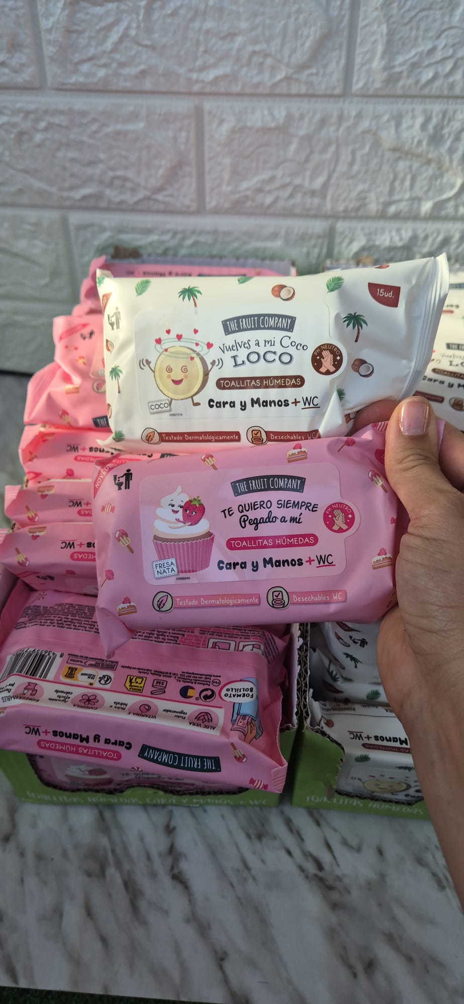 Toallistas Húmedas Cara y Manos +wc The Fruit Company