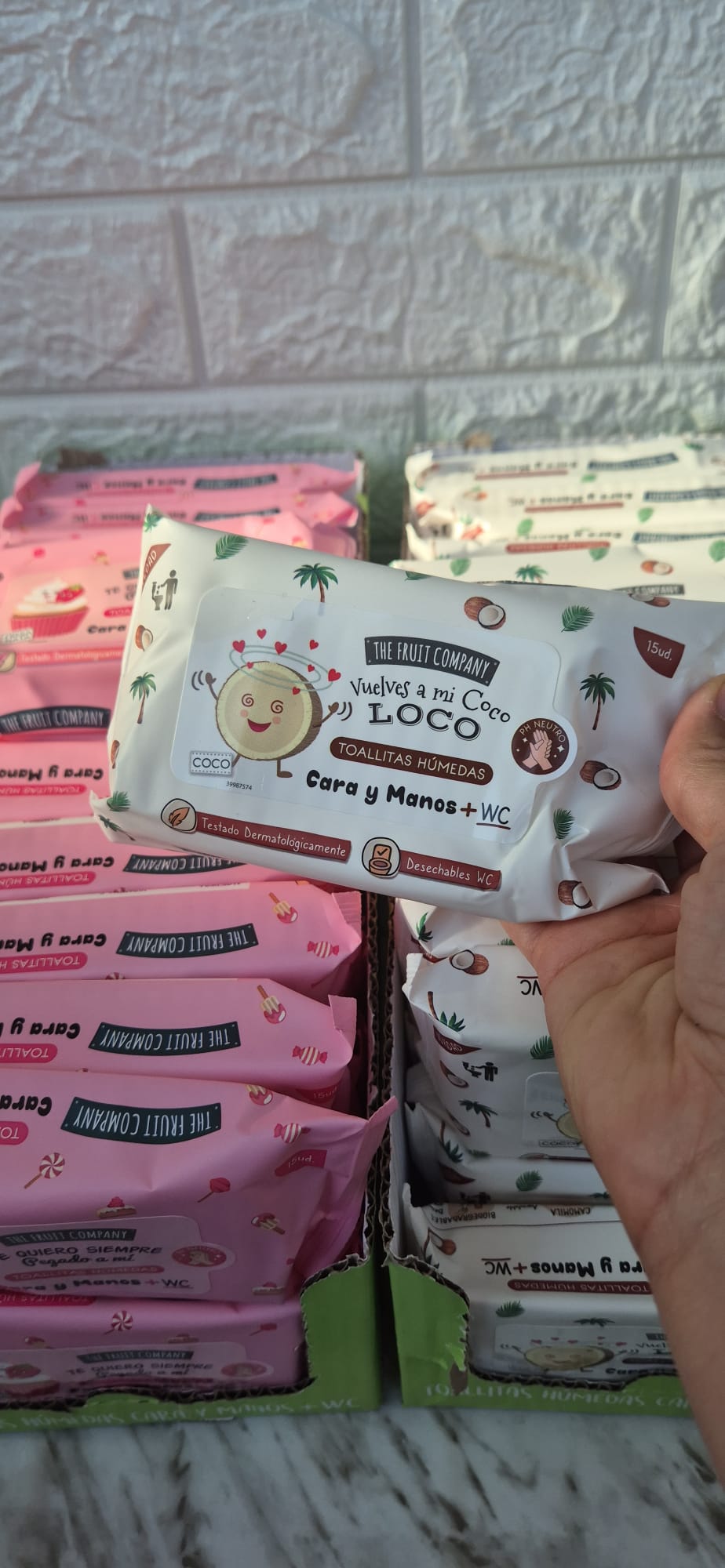 Toallistas Húmedas Cara y Manos +wc The Fruit Company