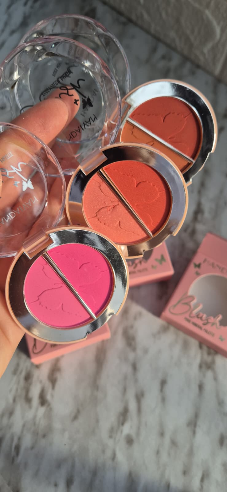 Blush + iluminador compacto