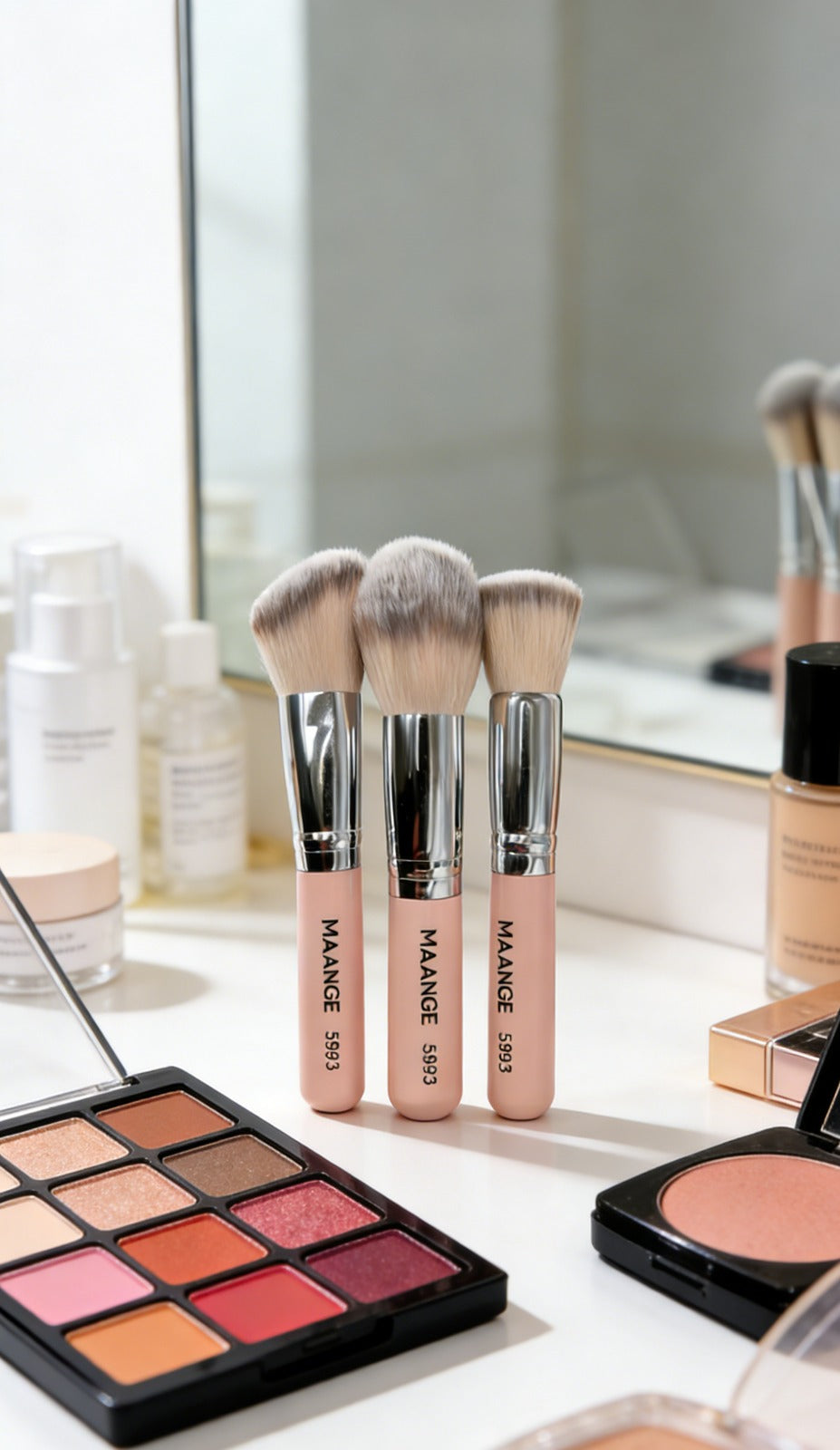 Set 3 Brochas de Maquillaje Profesional