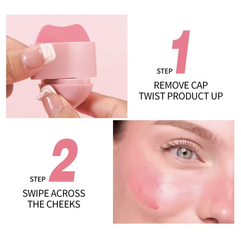 Labial y Rubor en Crema 2-en-1 Handaiyan (Efecto Natural)
