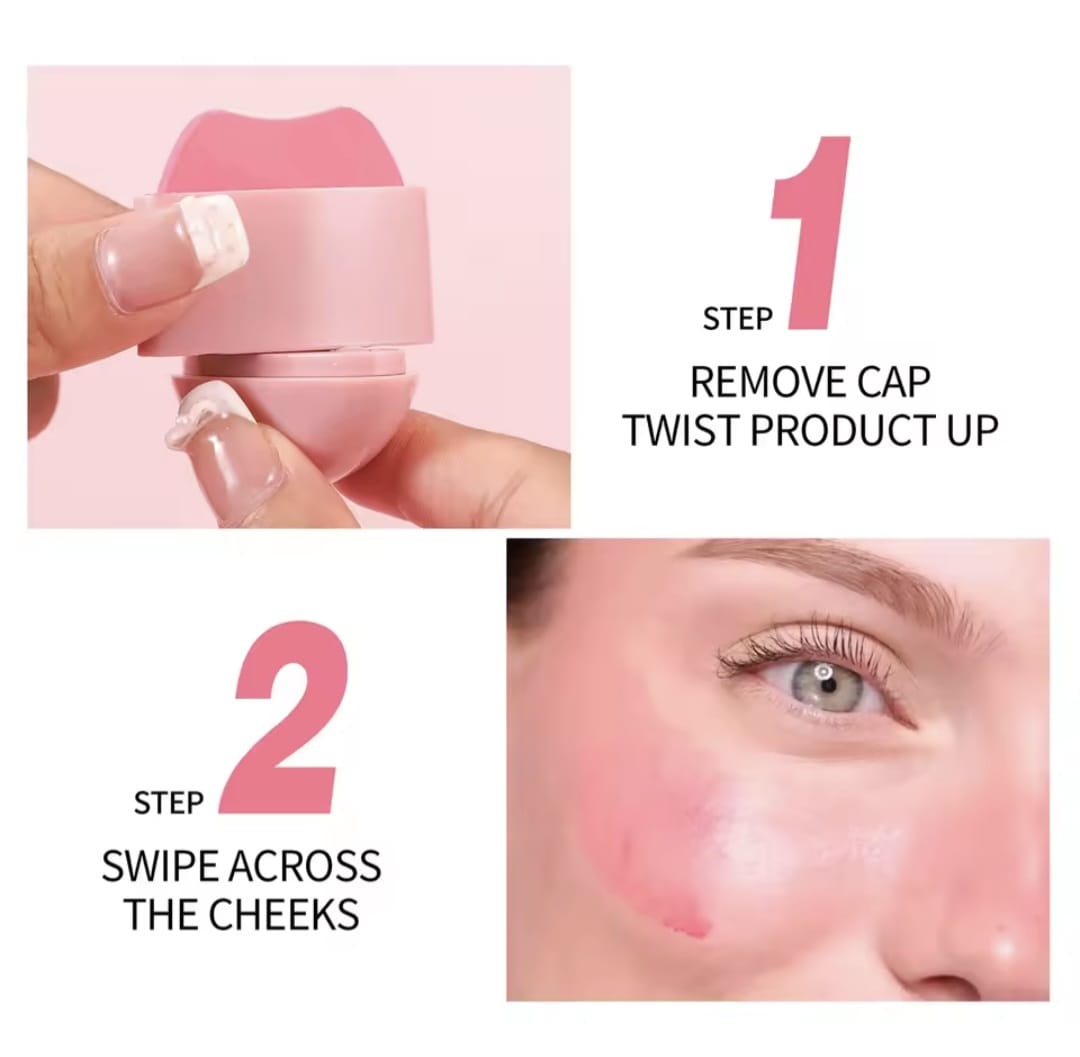 Labial y Rubor en Crema 2-en-1 Handaiyan (Efecto Natural)