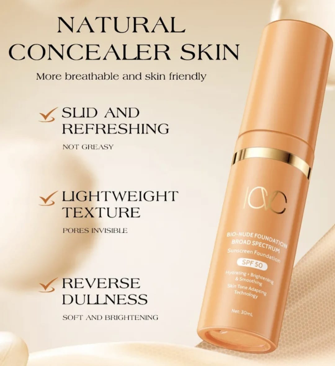 Base de Maquillaje 50 SPF ICVC