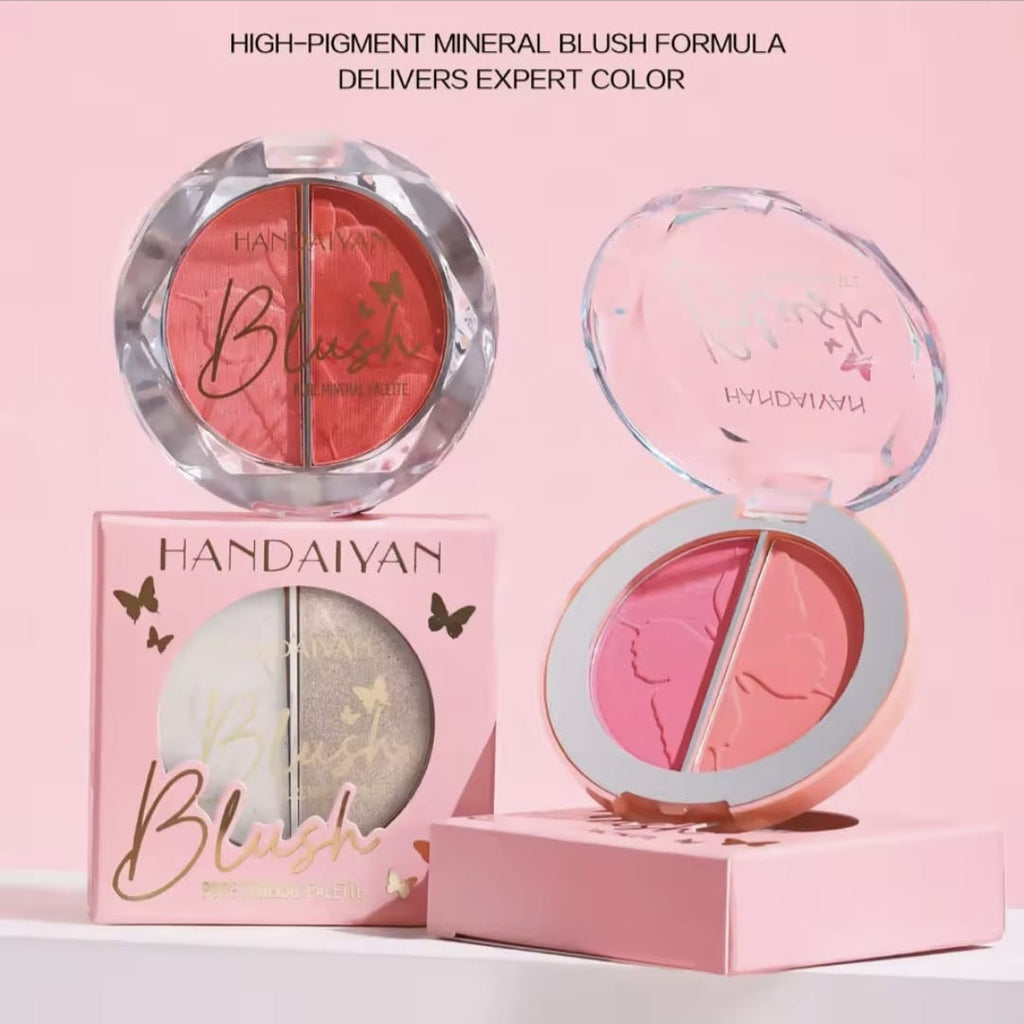 Blush + iluminador compacto