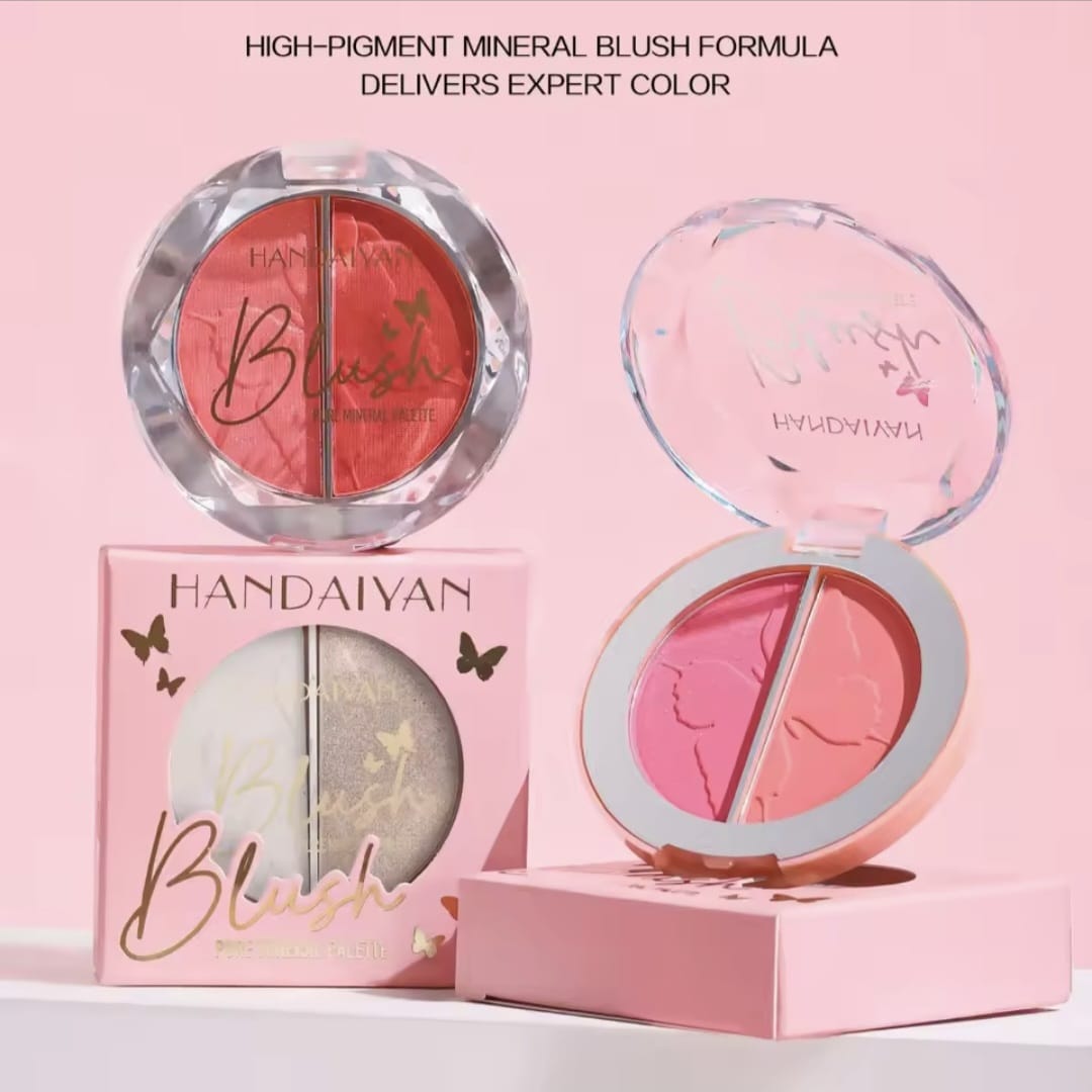 Blush + iluminador compacto