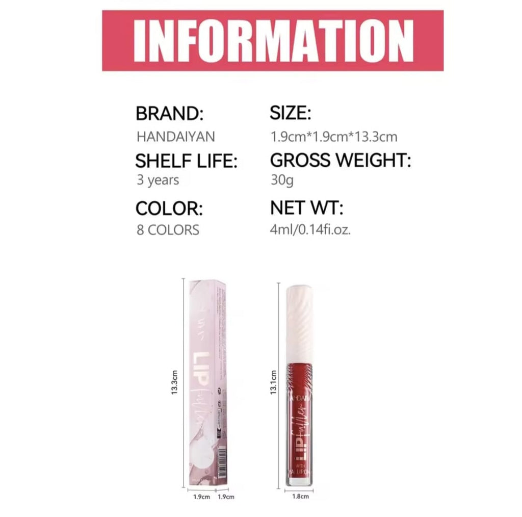 LIP GLOSS HANDAIYAN CON Formula Halurónica