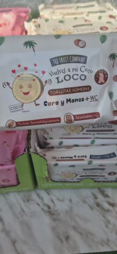 Toallistas Húmedas Cara y Manos +wc The Fruit Company