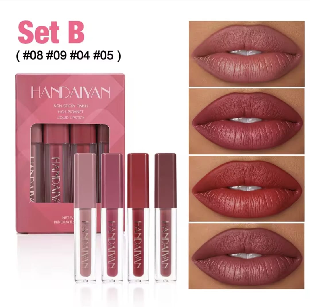 Mini Set de Labiales Mate Handaiyan
